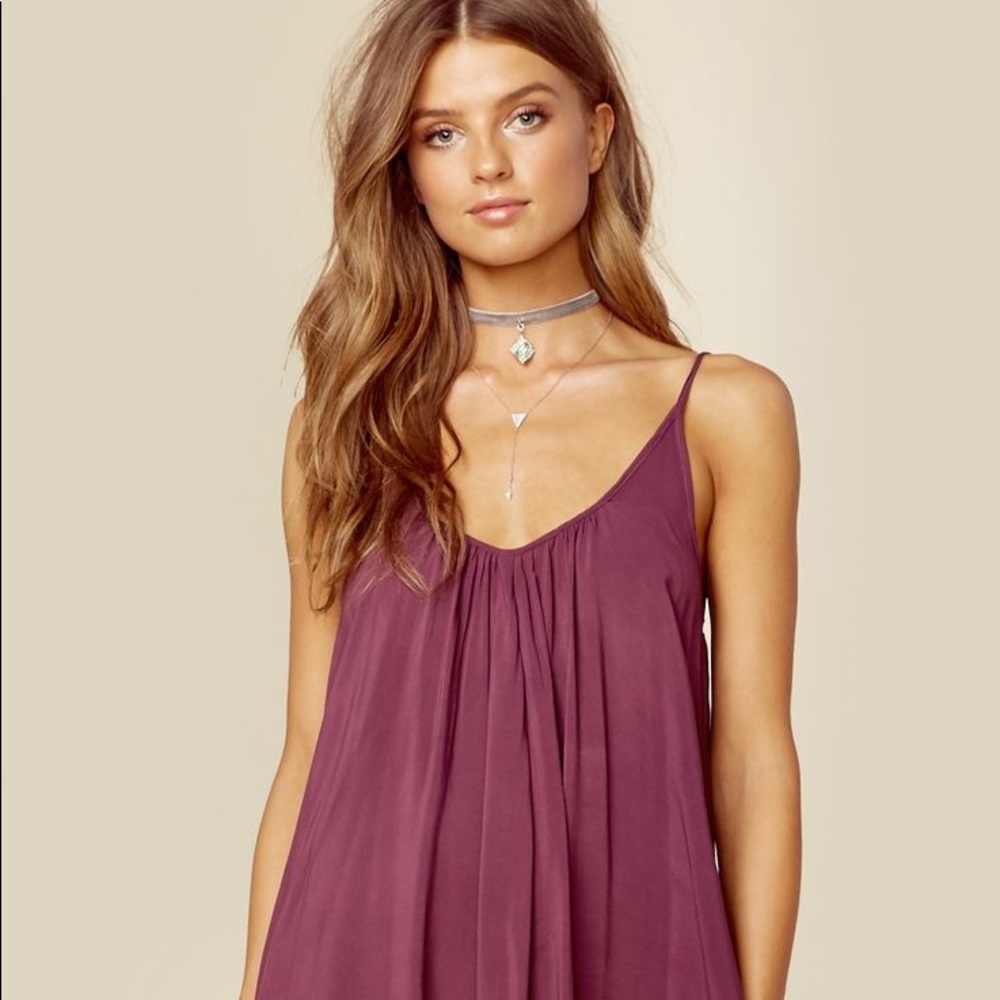 Blu moon mini floral u back dress